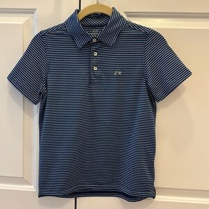 Boys’ Bradley Stripe Sankaty Polo | size Small / 8-10 | Blue Stripe